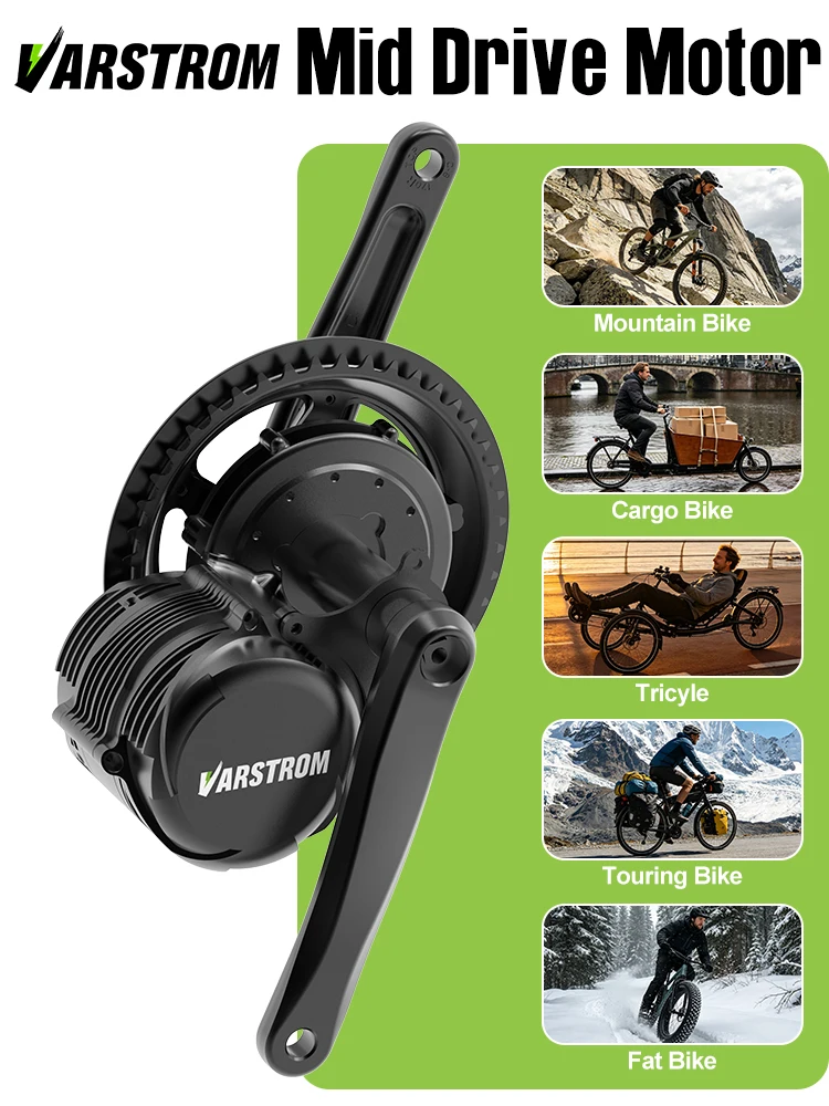 AliExpress varstrom Varstrom 1000W 750W 500W Mid Drive Kit Electric Bicycle Conversion Kit TSDZ16 TSDZ TSDZ2B Torque Sensor Ebike Brushless Motor