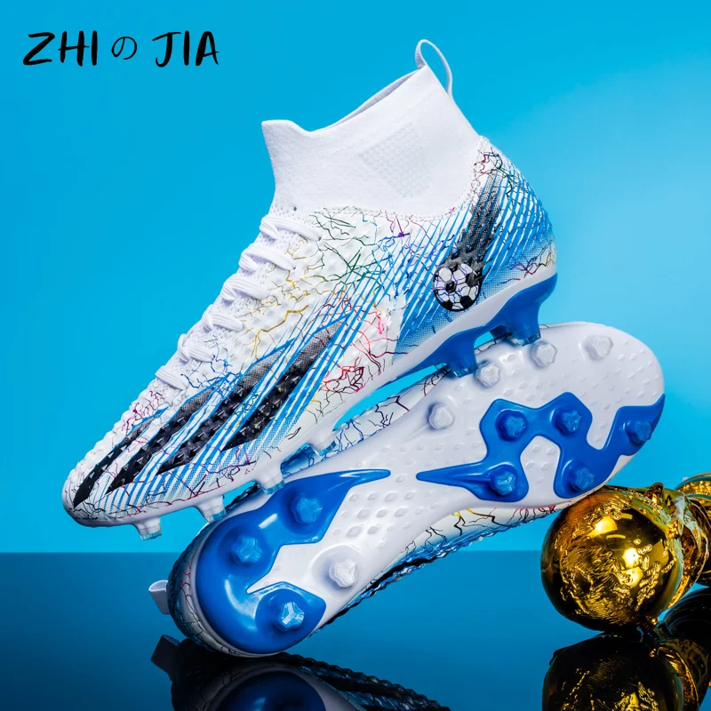 

New Large Size Football Shoes Teenagers Adults Professional Grass Football Shoes Outdoor Lightweight Anti slip Fashion Sneaker