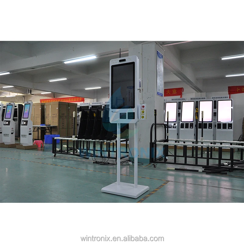 Ordering Machine Self-service Kiosk Fast Food Restaurant Self Service Cash Register Barcode Reader Scanning Payment Cash Alipay