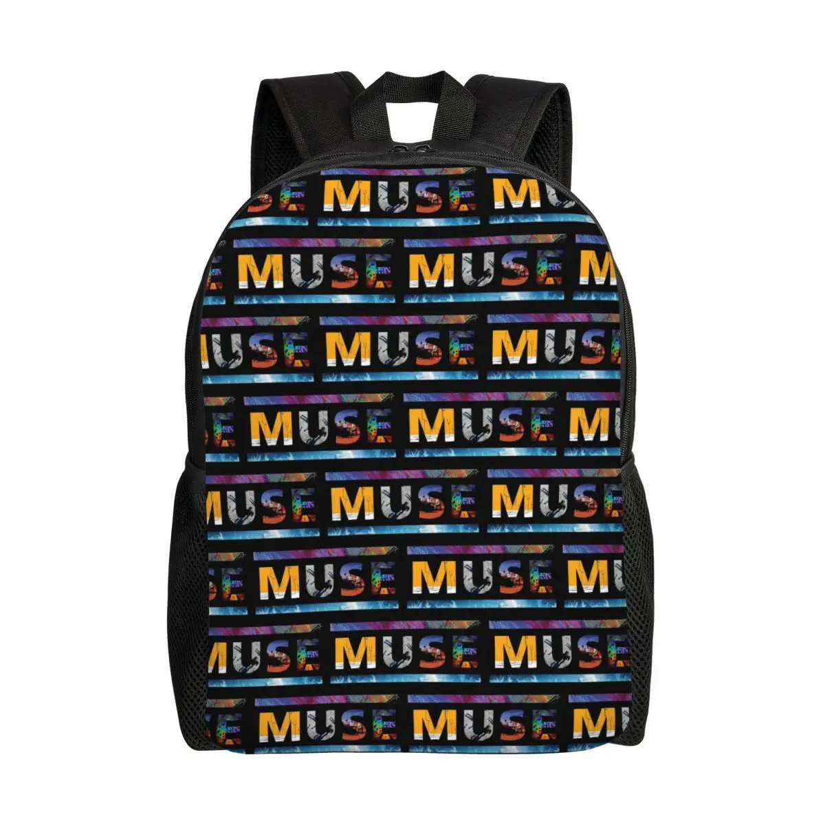 

Custom M-Muses Band Music Songs Backpack Men Women Casual Bookbag for School College Heavy Metal Rock Bags