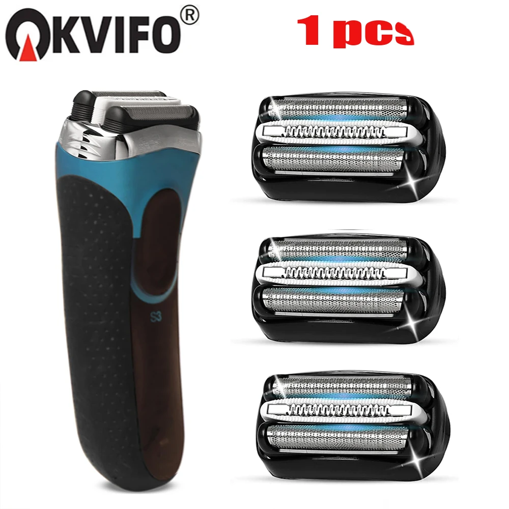 KVIFO 32B Rasierer-Ersatzkopf für Braun Series 3 3000s 3010s 3020s 3030s 3040s 300s 301s 310s 320s 330s 340s Elektrorasierer