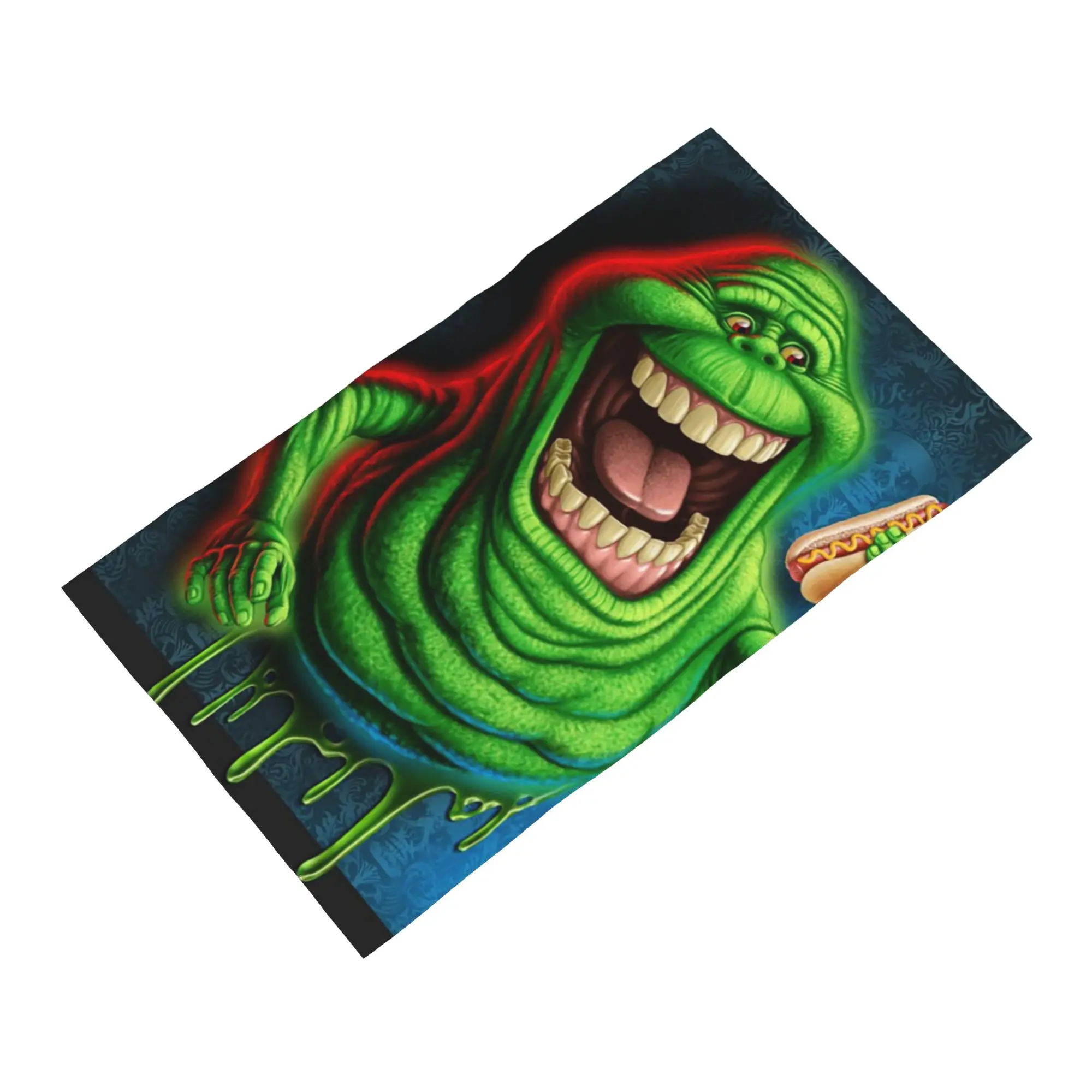 Custom Ghostbusters Slimer   Soft Face Towel Quick Dry Pool Bath Cotton Towels Absorbent Quick