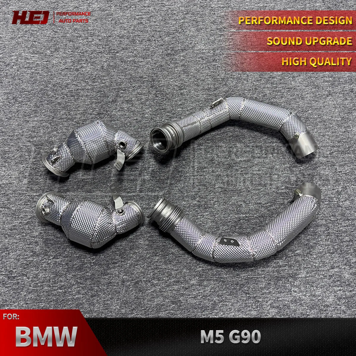 

Высокопроизводительный выпускной патрубок (даунпайп) для BMW M5 G90 4.4T 2025+ с теплозащитным экраном, автозапчасти, тюнинг, выхлопная система