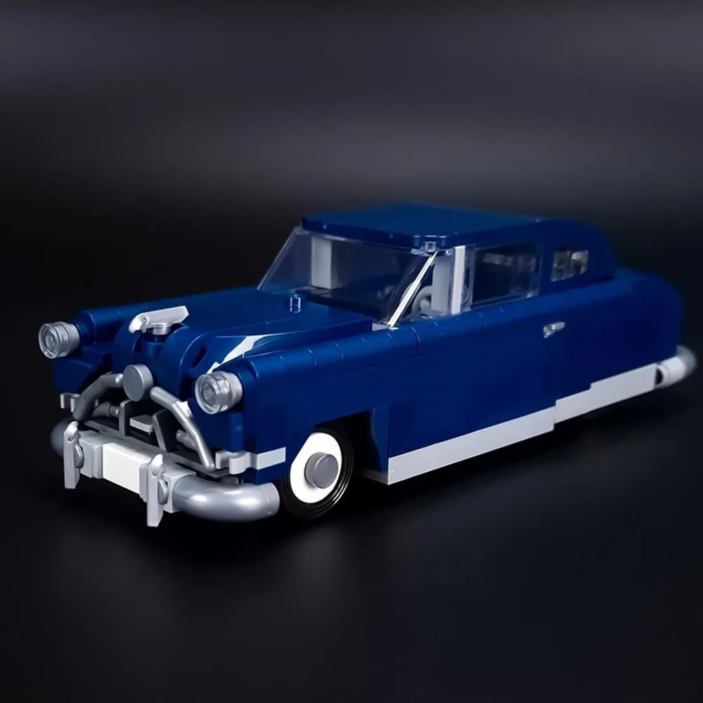 444PCS MOC Speed ​ ​ Modelo de Auto Deportivo Clásico Retro Serie 1951, Kit de Ensamblaje Modular de Auto Urbano, Juguete para Niños, Regalo para Niños
