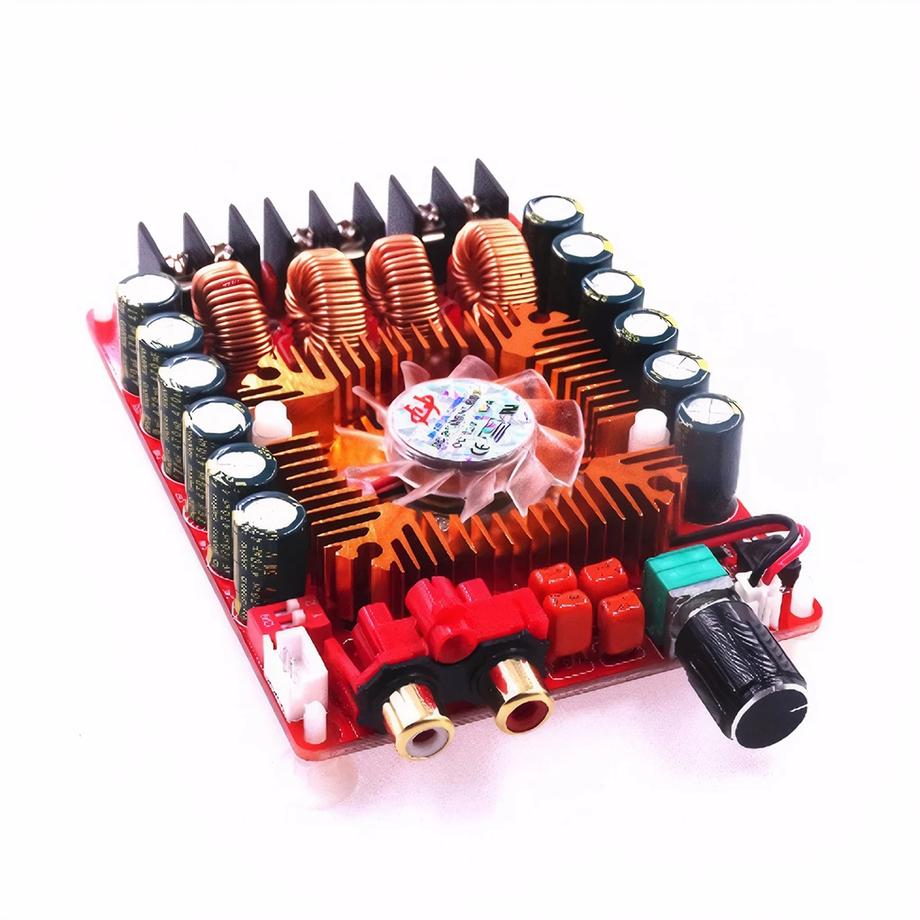 TDA7498E 2.0 High Power Digital Power Amplifier Board 2X160W Stereo Amplifier Board With Cooling Fan Gain BTL220W Mono