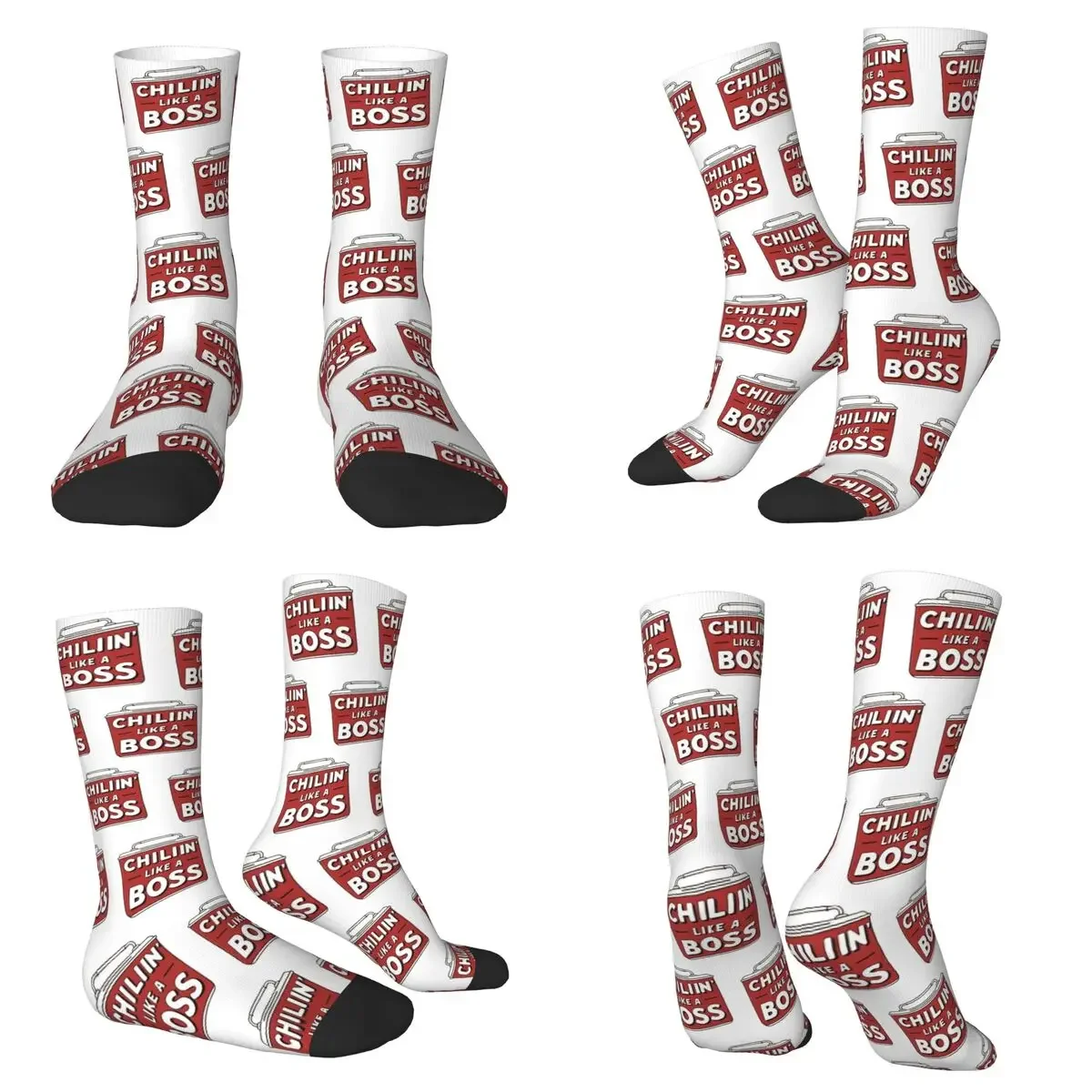 

Chillin Like A Boss Socks Harajuku High Quality Stockings All Season Long Socks for Man Woman Valentine's Day Gifts