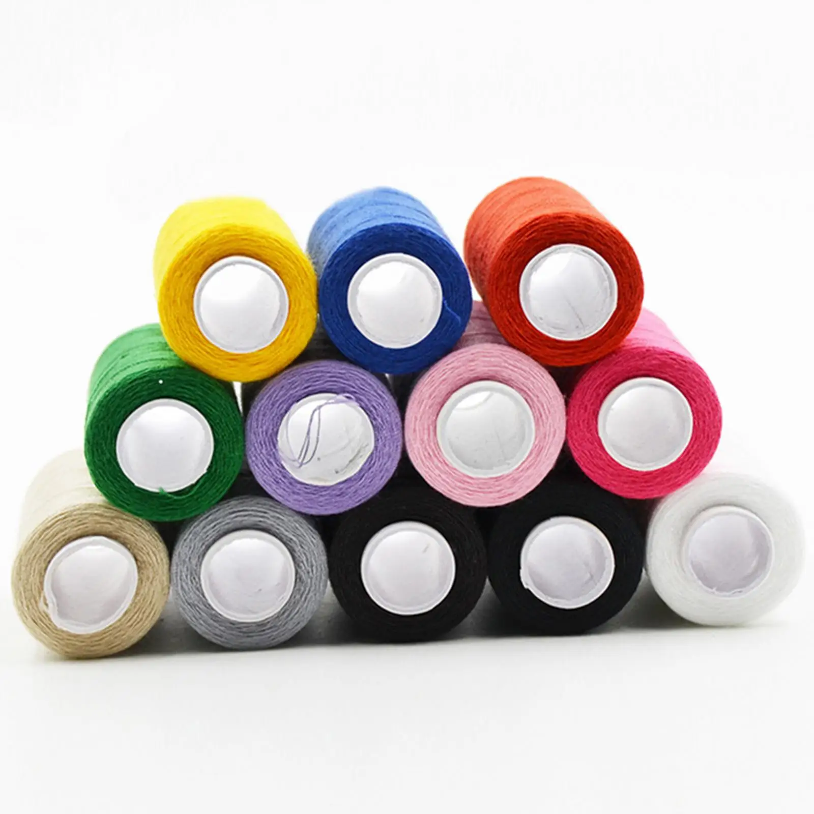 12 pz cucito Threds Set 12 colori poliestere sordinato colorato 350M bobine per cucire Mchine Quilting ricamo Hnd cucito