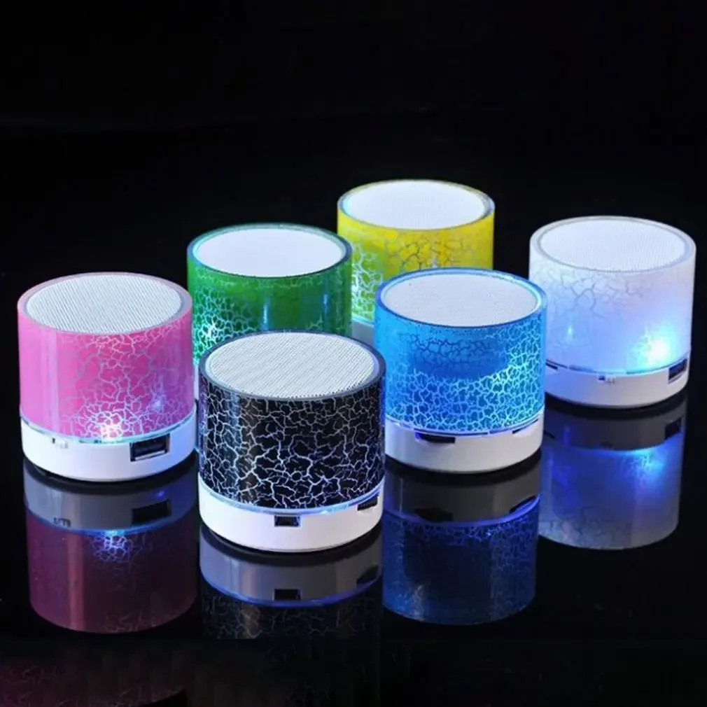 A9 Wireless Speaker Led Illuminate Portable Mini Speaker Player USB Radio FM Mp3 Music Sound Speaker - Ideal for PC & Mobile Pho