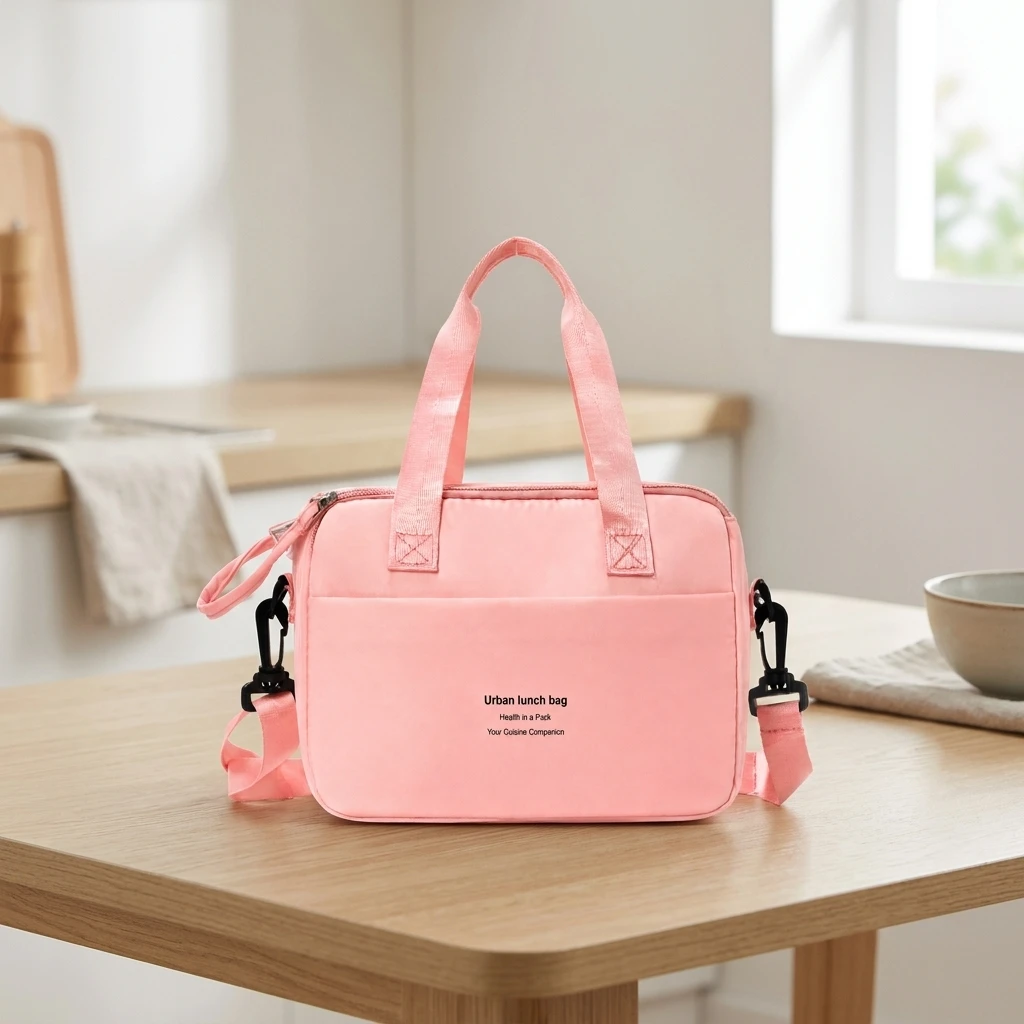 Lunch Bag Stylish Office Picnic Carrier for Workers Students Portable Thermal Food Pouch Waterproof Insulated Travel Case