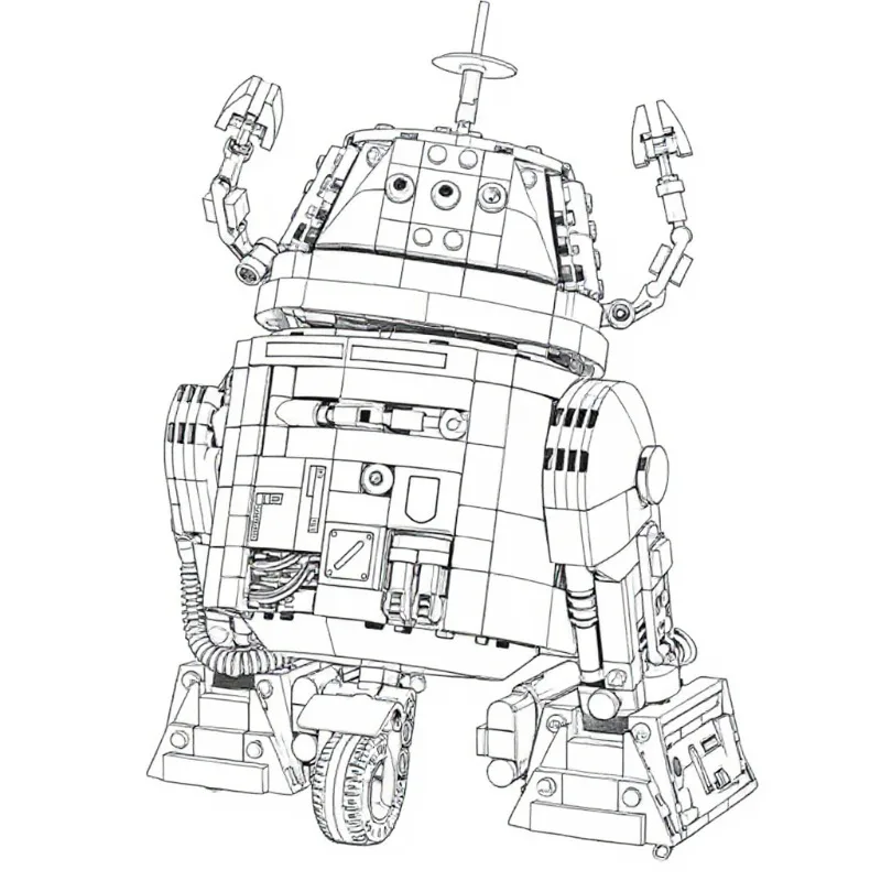 

2025 New small iron robot building blocks DIY assembly technology building blocks series toys children adult Christmas gifts