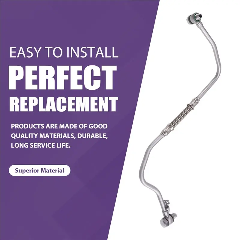 【HAPPYH】خط توريد الزيت التوربيني LR175459 جديد لسيارة لاند روفر رينج روفر سبورت 14-22 Velarl560 أنبوب زيت الشاحن التربيني