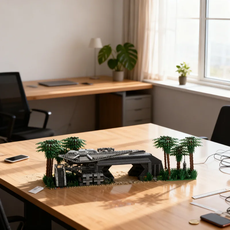 

8185pcs MOC SW TIE Striker Landing Pad On Scarif Star Battle Model Building Blocks DIY Gift Creative Collectible Display Decor