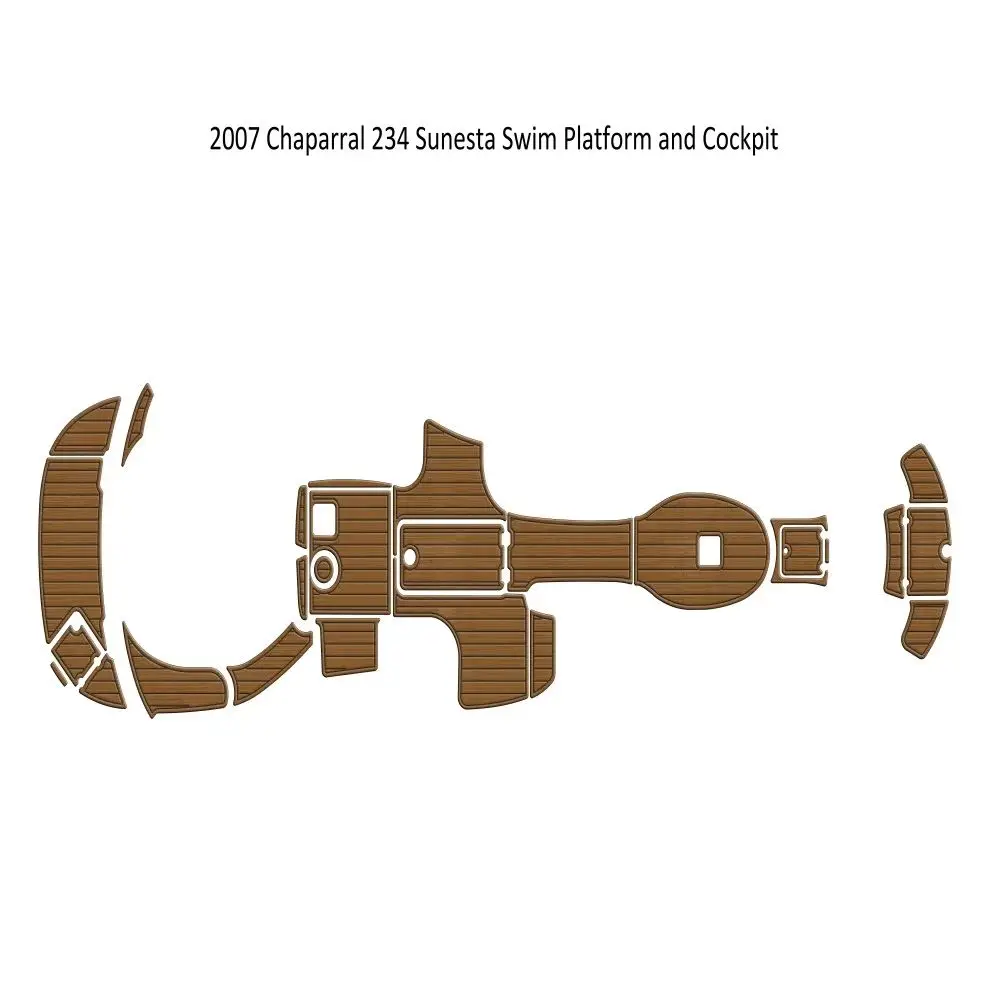

2007 Chaparral 234 Платформа для плавания Sunesta, лодка для кокпита, пена EVA, напольная подушка из тикового дерева SeaDek MarineMat, стиль Gatorstep, самоклеящаяся