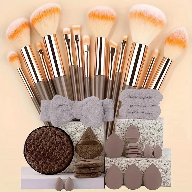 Professionelles Make-up-Pinsel-Set, 8–33 Stück, weiches Make-up-Pinsel-Set, Kosmetik, Foundation, Puder, Lidschatten, Kabuki, Blending Beauty-Tool