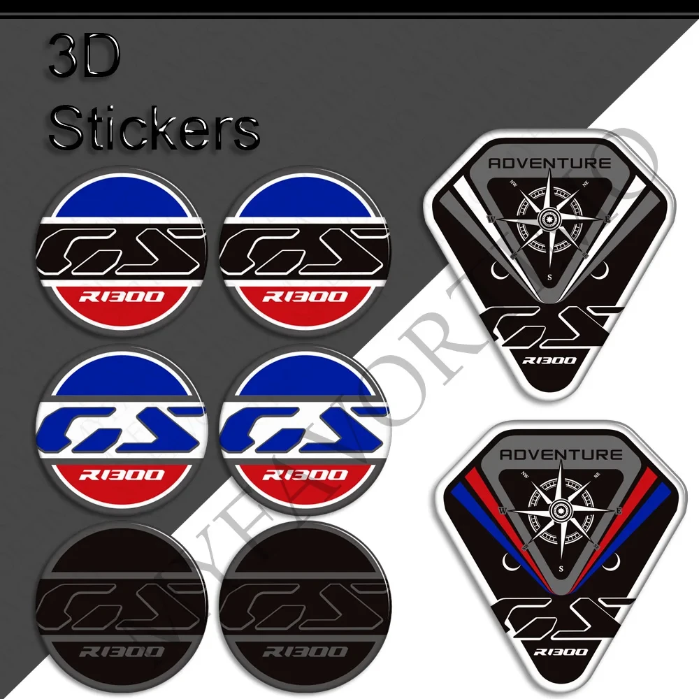 For BMW R1300GS R 1300 GS 1300GS ADV Adventure 2023 2024 Tank Pad Stickers Decals Trunk Luggage Cases Fairing Fender Handshield