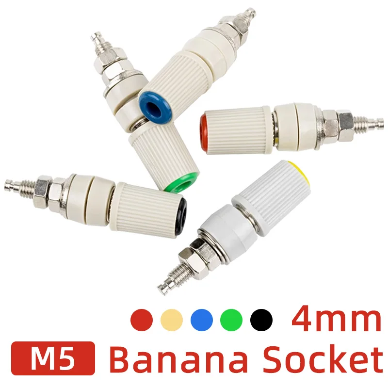 

2/4 шт. M5 тестовая переплетная стойка 4 мм розетка типа «банан» 30 А сильноточная розетка типа «банан»