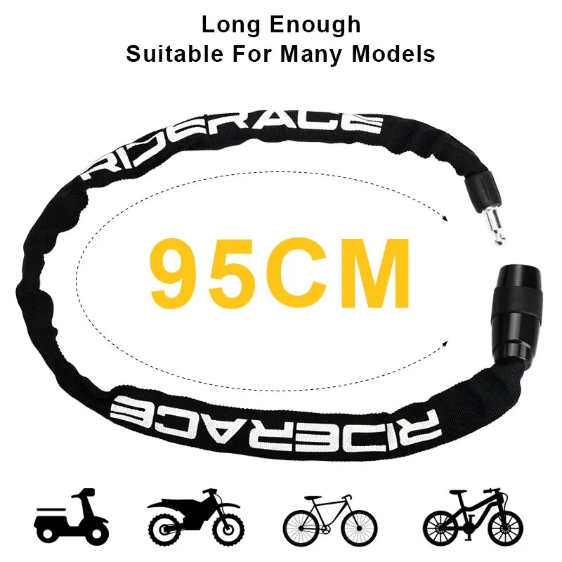 Candado antirrobo portatil para bici MTB, scooter y e-bike - 2 llaves