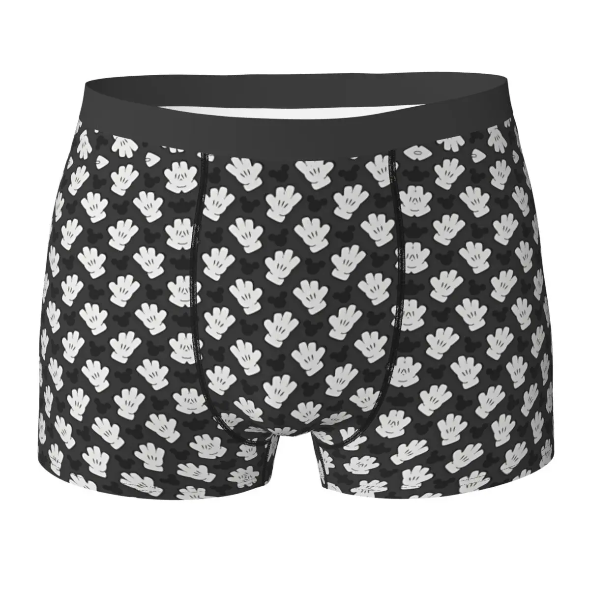 

Mickey Mouse Print Underwear Animal Cartoon Elastic Panties Custom DIY Shorts Briefs For Men 3D Pouch Large Size Boxer Shorts