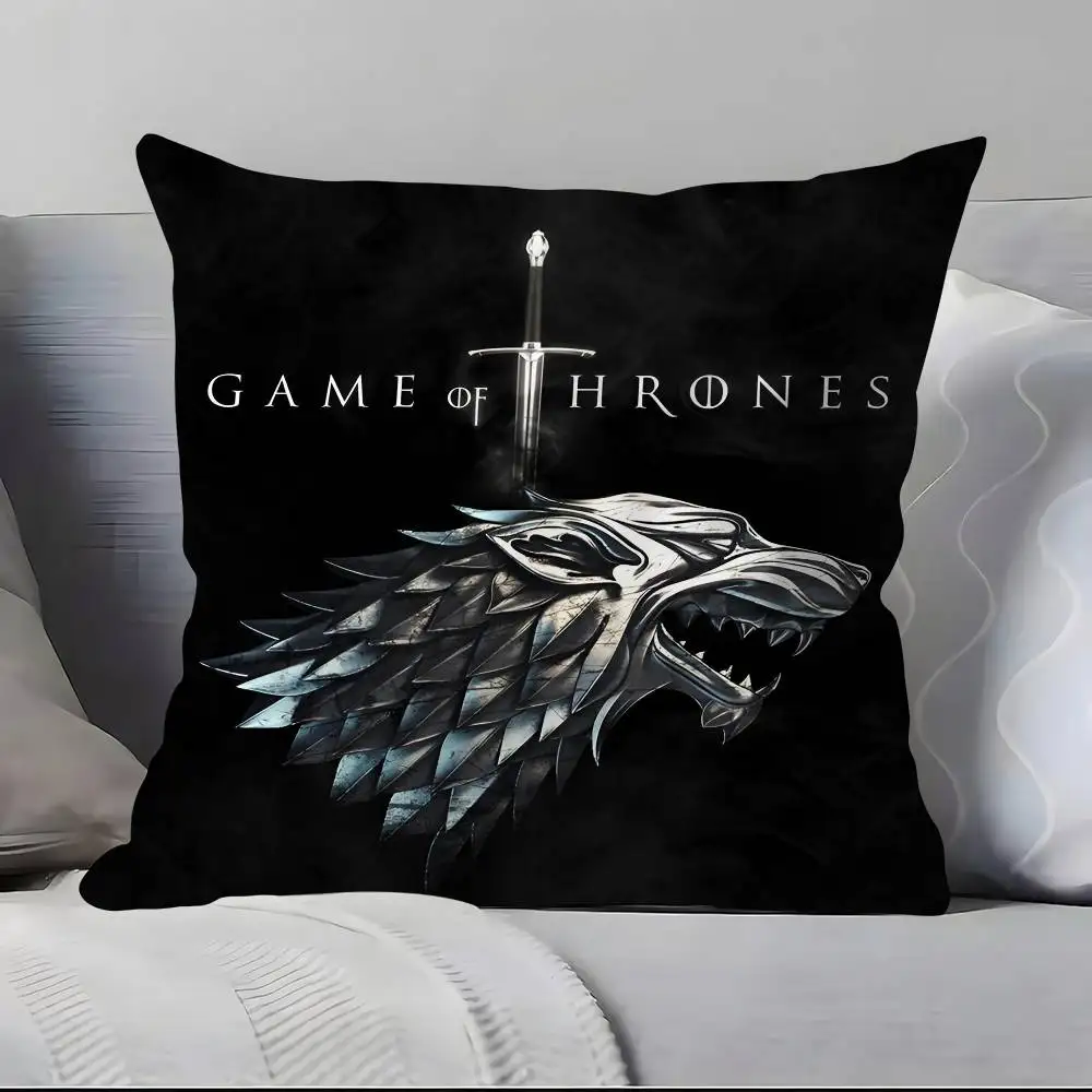غطاء وسادة رائع من فيلم G-Game Of T-Thrones مصنوع من نسيج فائق النعومة وصديق للبشرة مثل الراحة وسحاب مخفي