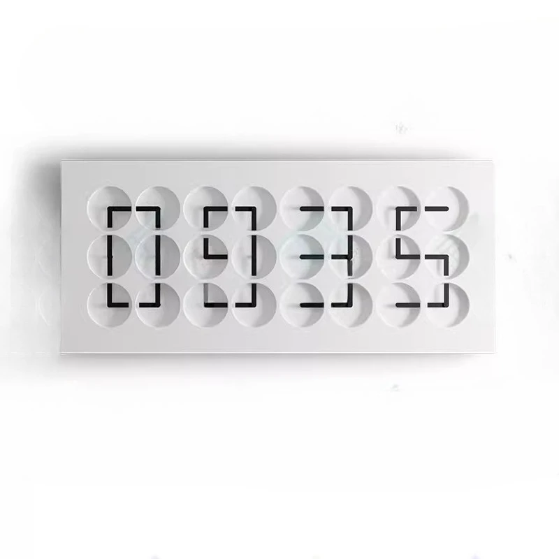 Mechanical Dynamic Interactive Installation Art Meichen Decorative Clock Creative Soft Decoration Wall Hanging Clock
