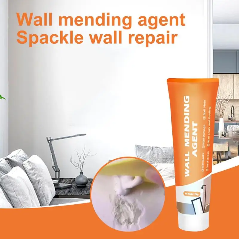 

Nail Hole Filler For Walls 250g Dry Wall Repair Agent Kit Wall Mending Agent With Straight Scraper Pointed Nozzle Sandpaper