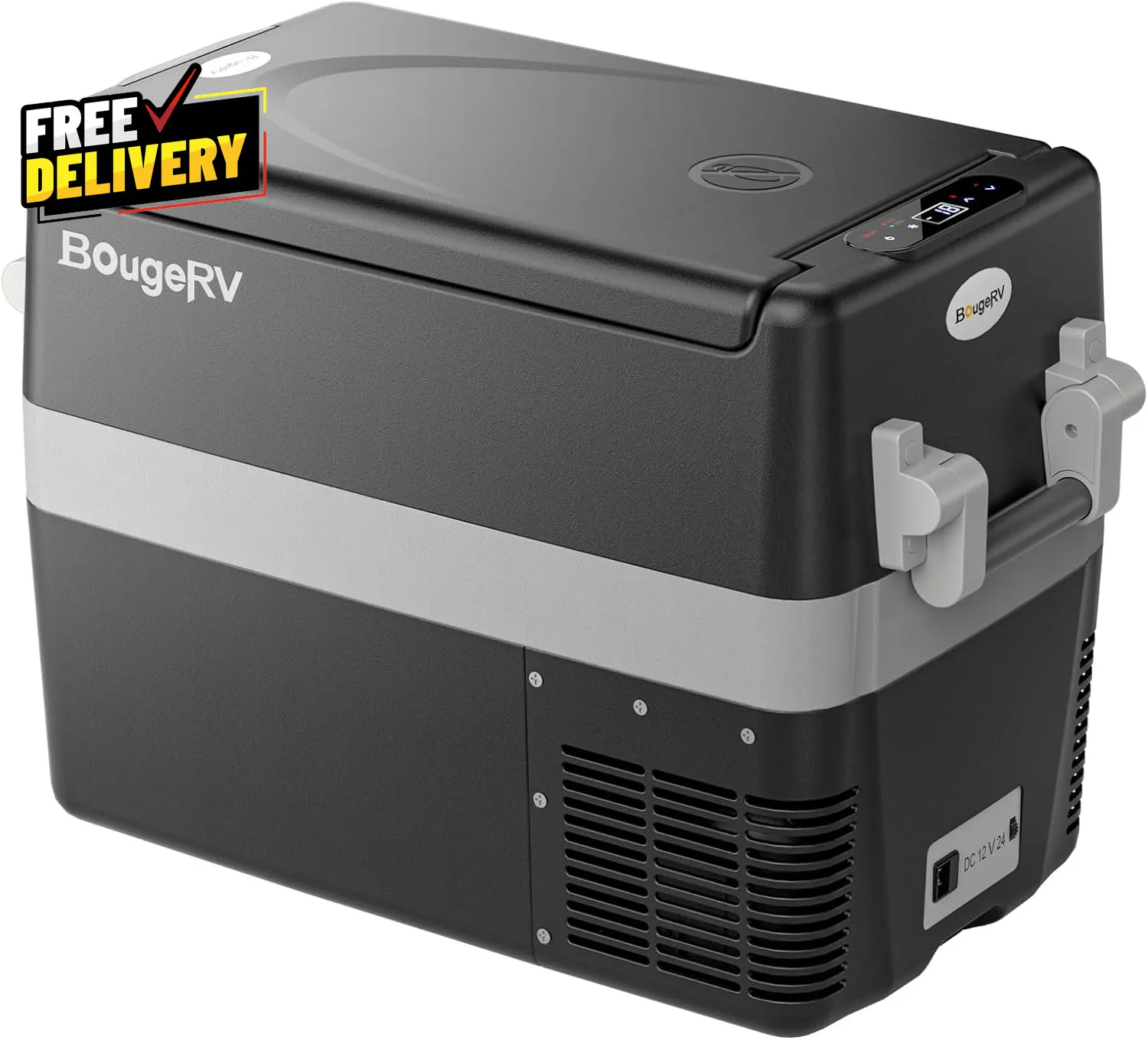 12V Refrigerator Fridge Freezer Portable Car Fridge 42 Quart Electric Cooler...