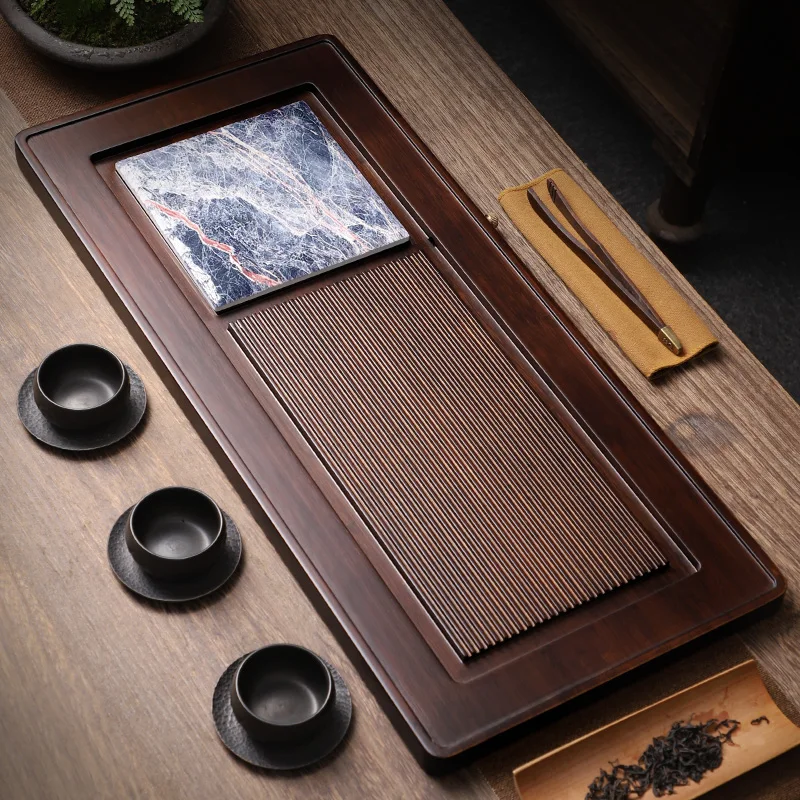 Coasters Vintage Tea Tray Rectangle Long Ceremony Table Hospitality Tea Tray Serving Decorative Bandeja Madera Home Products