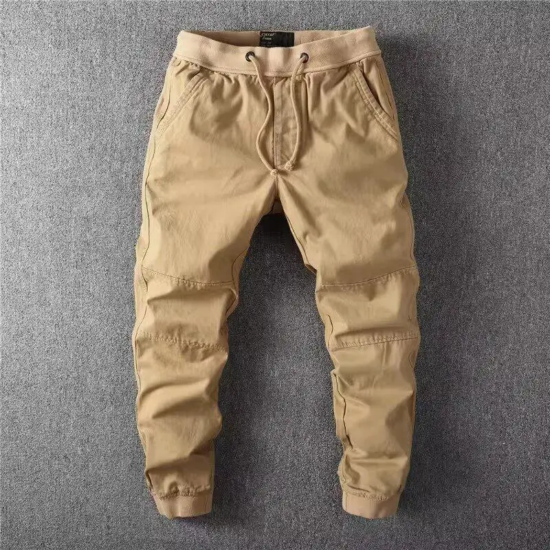 

Мужские рабочие хлопковые брюки свободного кроя для весны, грязе- и термостойкие, удобные, для строителей