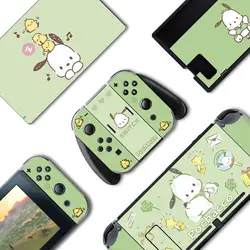 Sanrio Kuromi Cinnamoroll MyMelody Pompompurin LittleTwinStars Skin Cover Sticker Decal for Switch OLED/NS Cartoon Accessories