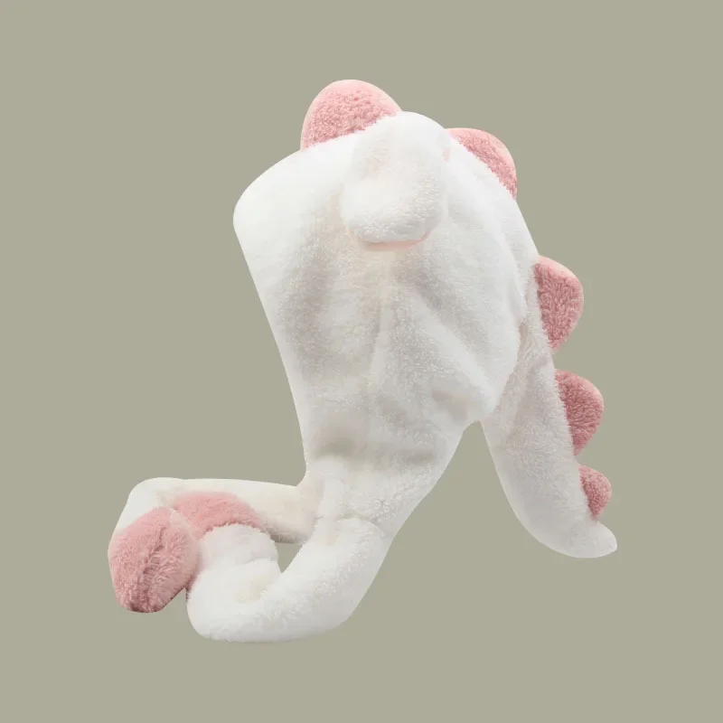 Bonnets de dinosaure de dessin animé Kawaii pour enfants, garder au chaud, oreilles mobiles vers le haut, cosplay, crânes, casquettes, chapeau