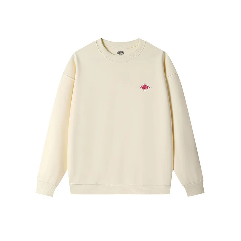 2025, nach Japan exportiert, Frühlings-dünnes Sweatshirt für Männer/Frauen, gleiche Stickerei, Marke, Baumwolle, O-Ausschnitt, lange Ärmel, lockere Trainingsanzug-Oberteile