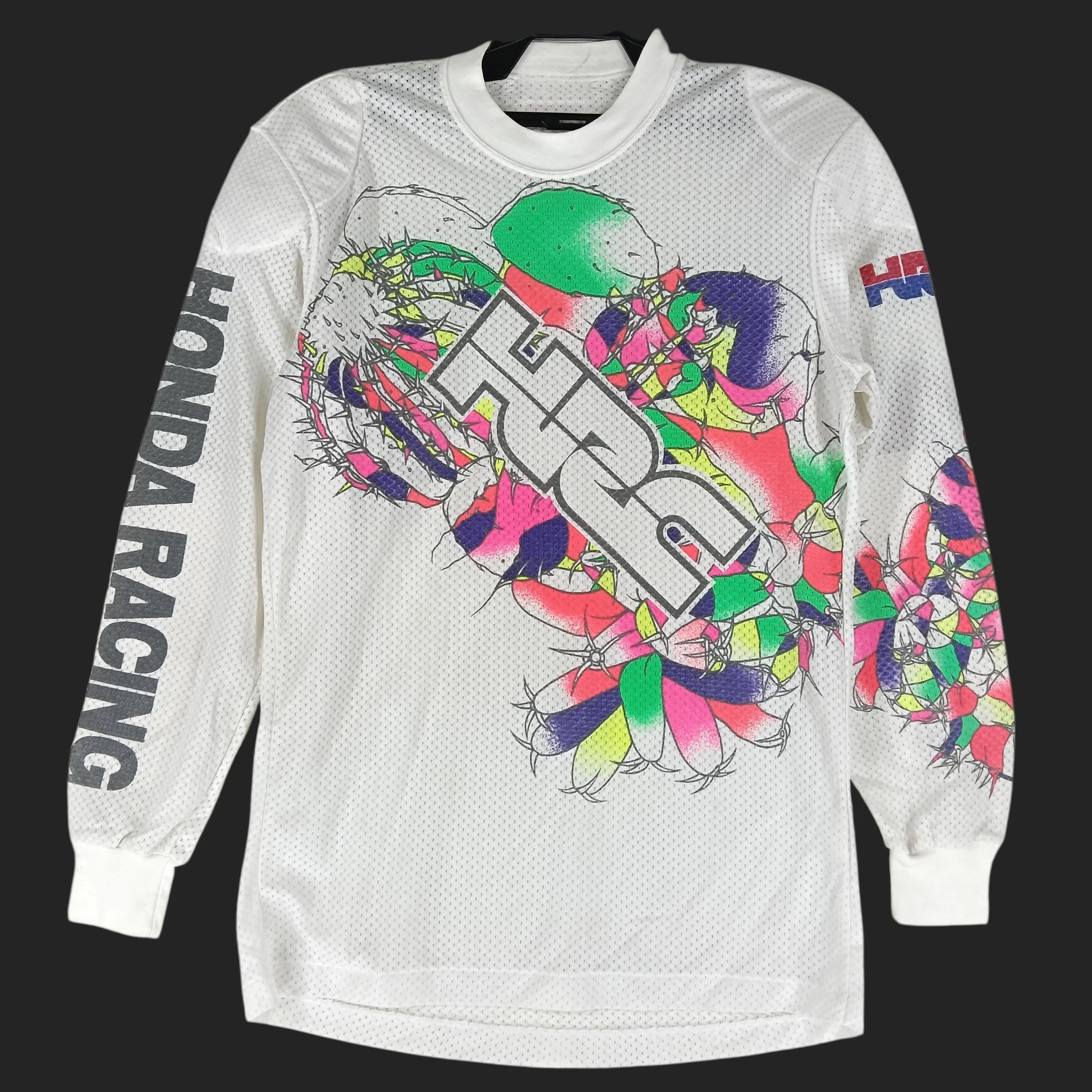 

Винтажная мотокроссовая футболка Honda Racing Motorcross 90-х годов, быстросохнущая экипировка для мотокросса и гонок на мотоциклах по бездорожью.