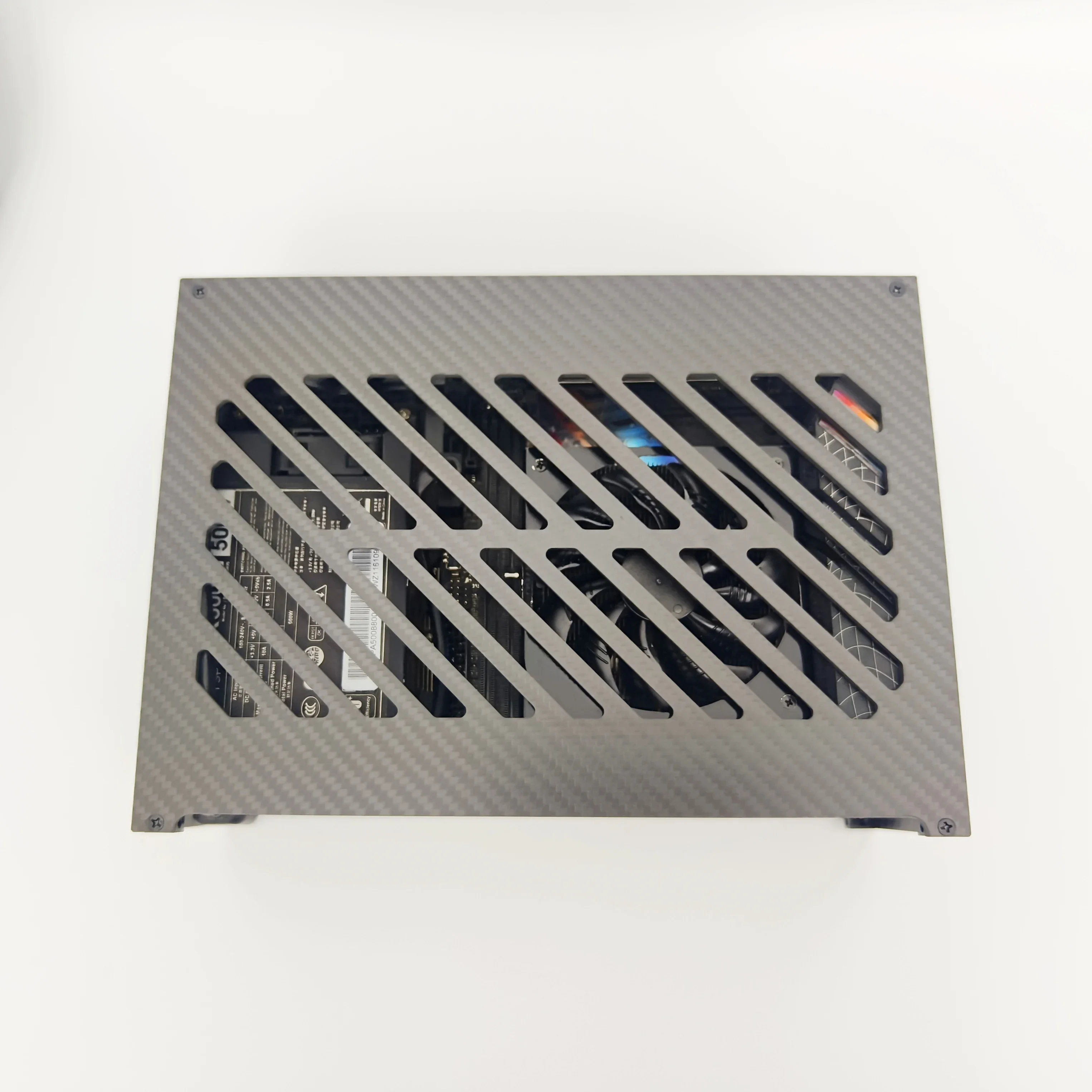 Neue Version A60-Gehäuse 5 Liter ITX, A4-Struktur unterstützt Grafikkarte mit zwei Lüftern, 5080 SFX-Netzteil