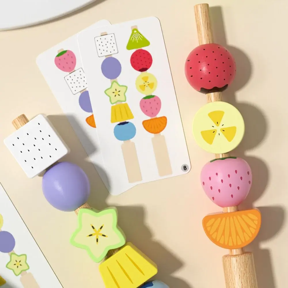 Frutas geométricas forma jogo de correspondência montessori fruta cor forma educacional frisado brinquedos pensamento lógico diy