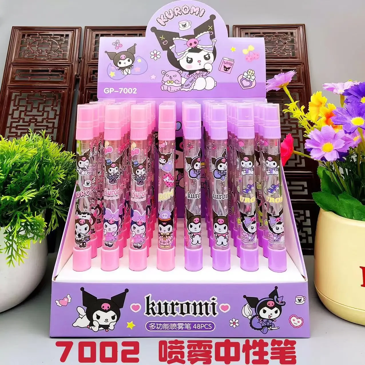 Gel Pens Sets 0.5mm Black 48pcs/Lot Kawaii Stitch Writing Cute Ink Neutral Pen Kids Gift Office School Supplies Wholesale