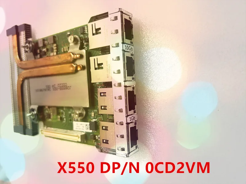 NEW Original CD2VM X550 Dual-Port 10Gb I350 Daughter Card 1Gb BASE-T Network Daughter Card R630 R730 R740 0CD2VM