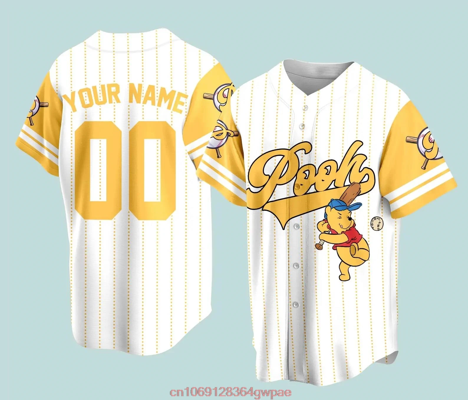 Winnie the Pooh Eeyore Baseball Jersey Mickey And Friends Baseball Season Outfit For Baseball Fans Disney Baseball Jersey