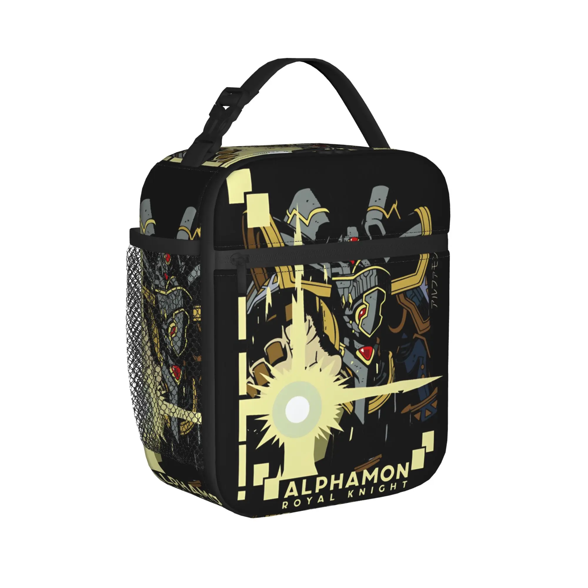 digimon alphamon royal knight Insulated Lunch Bag High Capacity  Meal Container Thermal Bag Tote Lunch Box Beach  Outdoor