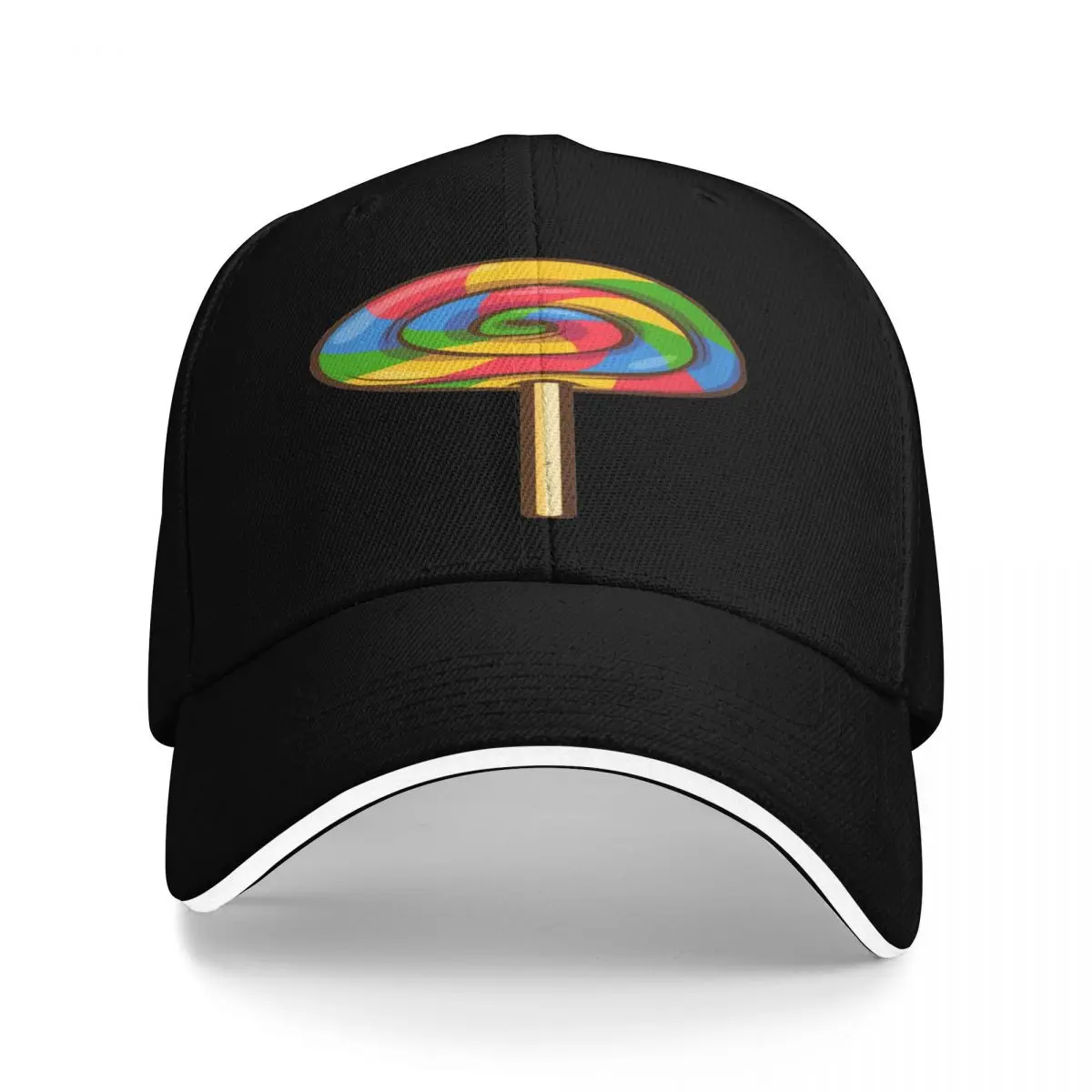 Lollipop Rainbow Sucker Candy Men Cap Men's Cap Custom Logo Baseball Cap Men Man Hat Baseball Cap