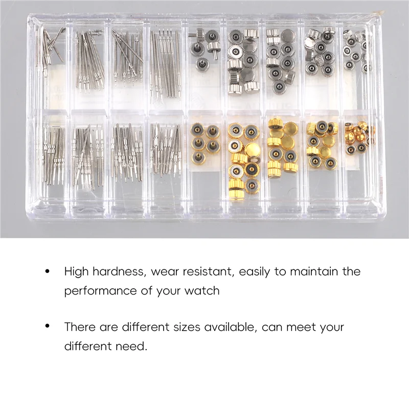 

【Hot Cake】Watch Repair Kit, Watch Crown, Watch Stem Extender Crowns Accessory Repairing Replacement Tool Kit With Box