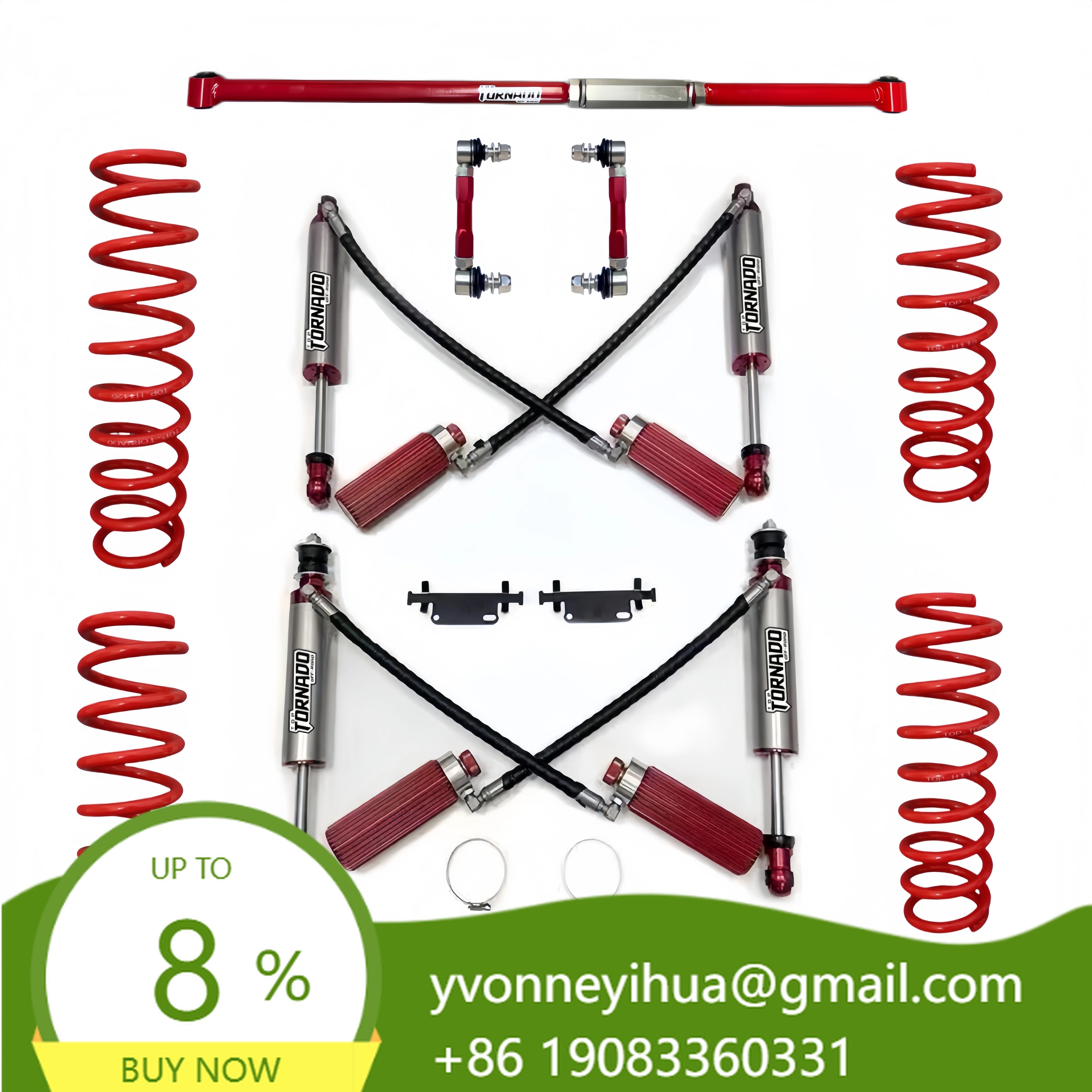 High-quality 4x4 Off-road Nitrogen Compression Rebound Adjustable Suspension Lift Kit For Suzuki Jimny