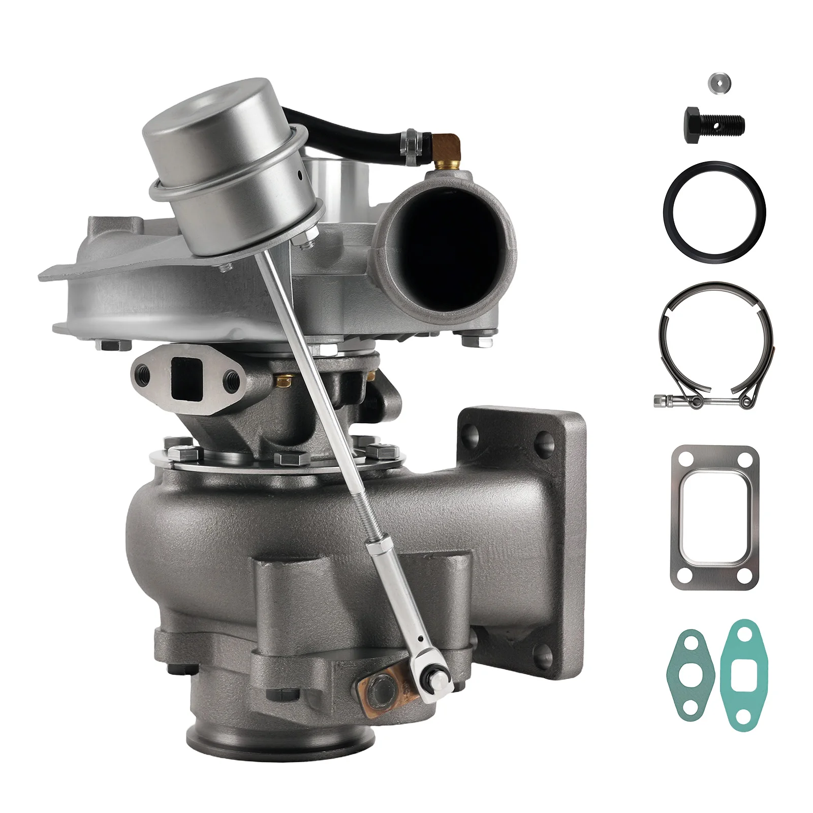 

T3 T04e Модернизированная заготовка Универсальная турбина GEN2 Turbo с V-образным фланцем A/r.63