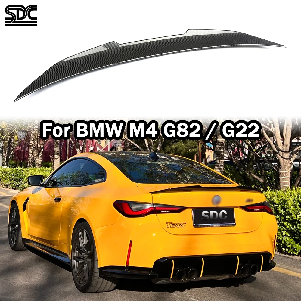 

PSM Style M4 G82 Real Carbon Fiber Duckbill For BMW G22 4 Series 430i M440i Prepreg Dry Carbon Fibre Rear Trunk Spoiler Wing