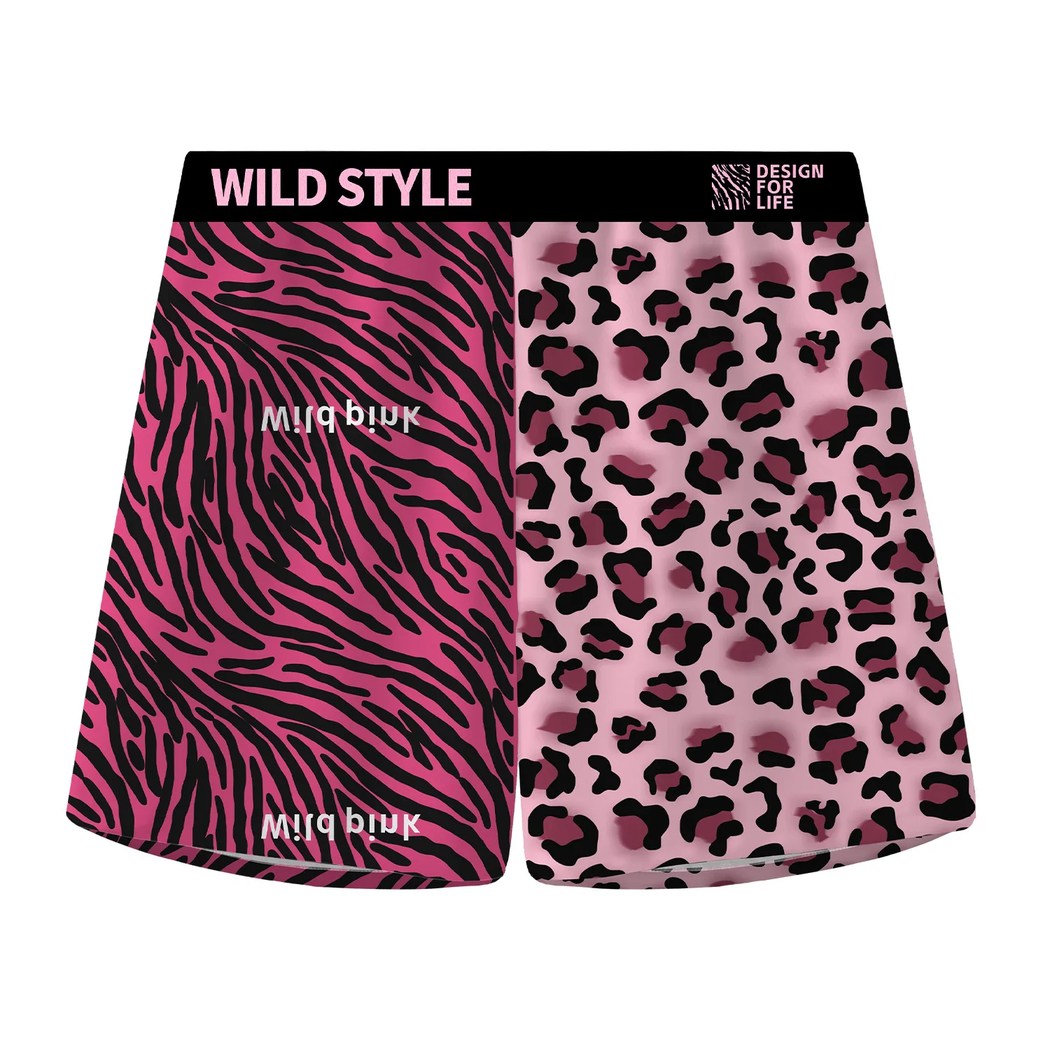 

2025 популярные мужские брюки Aro розовые с леопардовым принтом, домашнее повседневное свободное трендовое трендовое тканое нижнее белье-боксер, мужская оптовая продажа