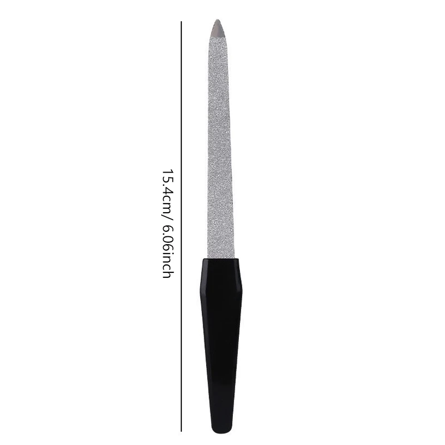 5/10 Stück doppelseitige Metall-Nagelfeilen, Polierer, Maniküre, Pediküre, Schönheitswerkzeuge – Detail 6