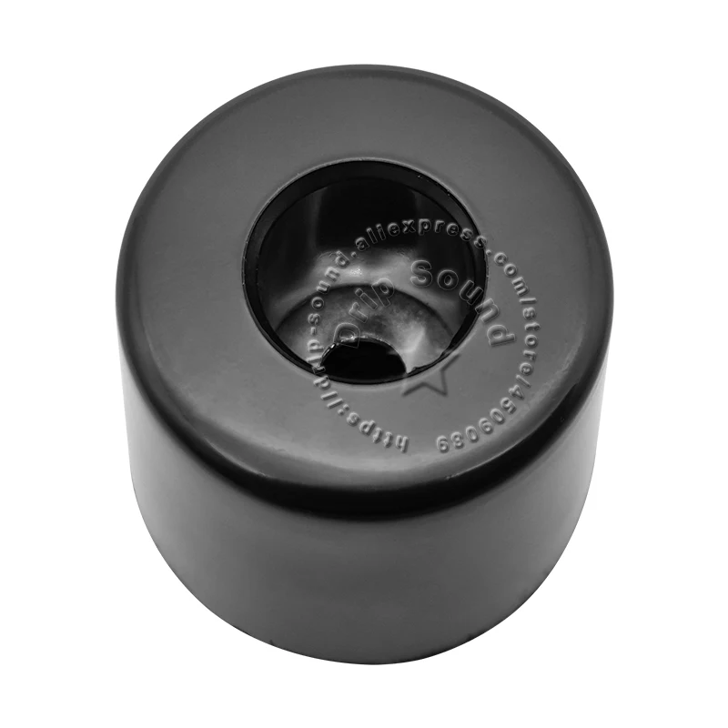 4 قطع مكبر صوت مقاوم للصدمات وسادة للقدم عزل أرضية ممتصة وسادة سبايك قاعدة حامل وسادة مطاطية Φ50mm # أسود