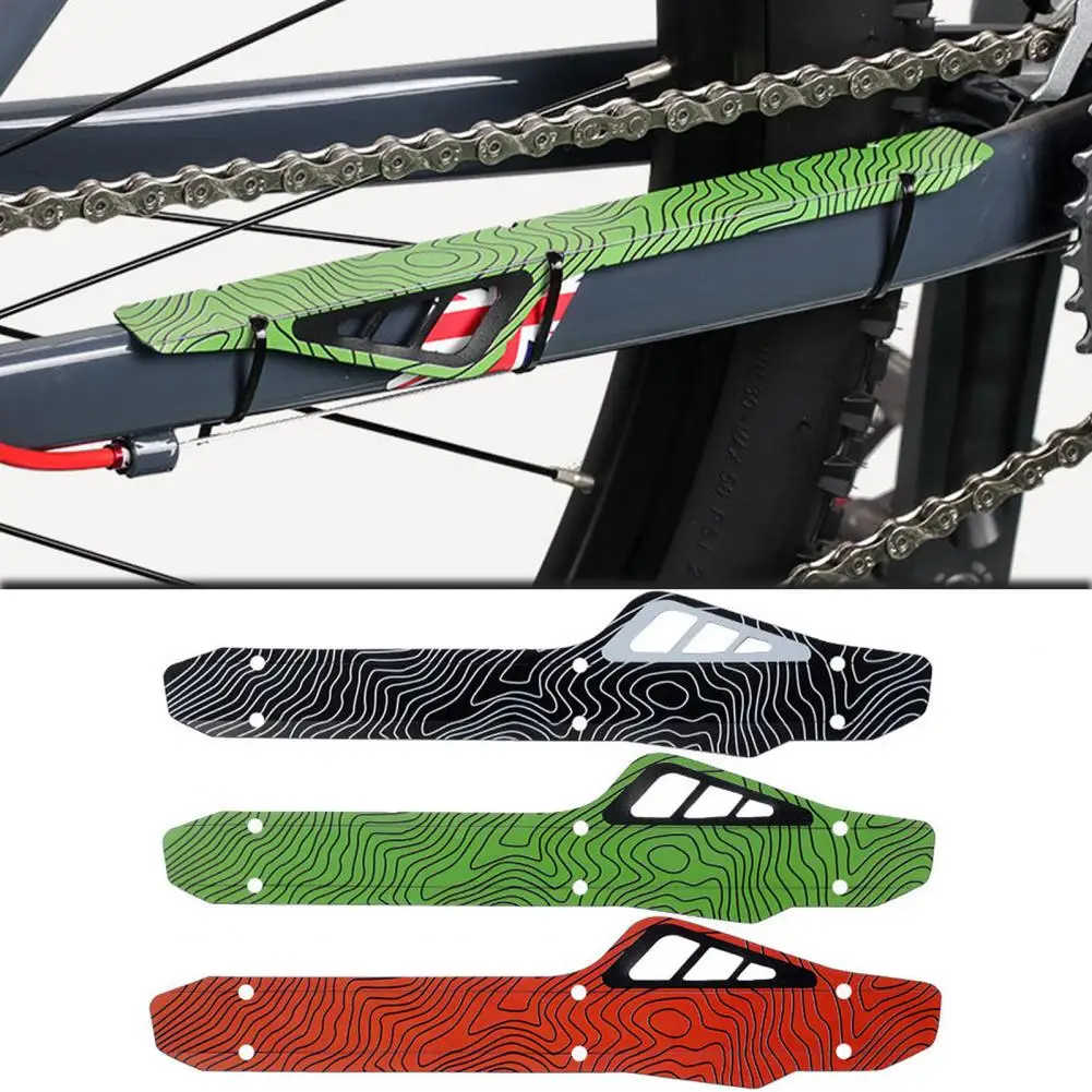 2Pcs Bike Chainstay Protector Carbon Fiber MTB Bicycle Down Tube Chain Stay Frame Guard Bicycle Chain Pad Protective Sticker