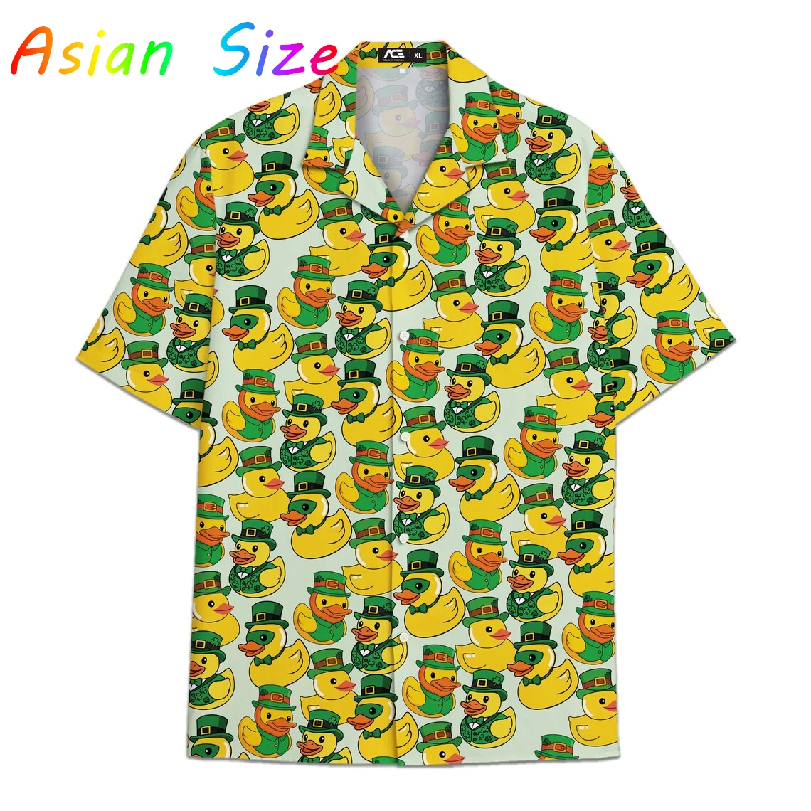 

Новые модные гавайские рубашки в стиле Дня Святого Патрика 2026 года с графическим принтом животных и пива, мужская одежда, блузки, забавные рубашки с черепом и желтой уткой, Camisa