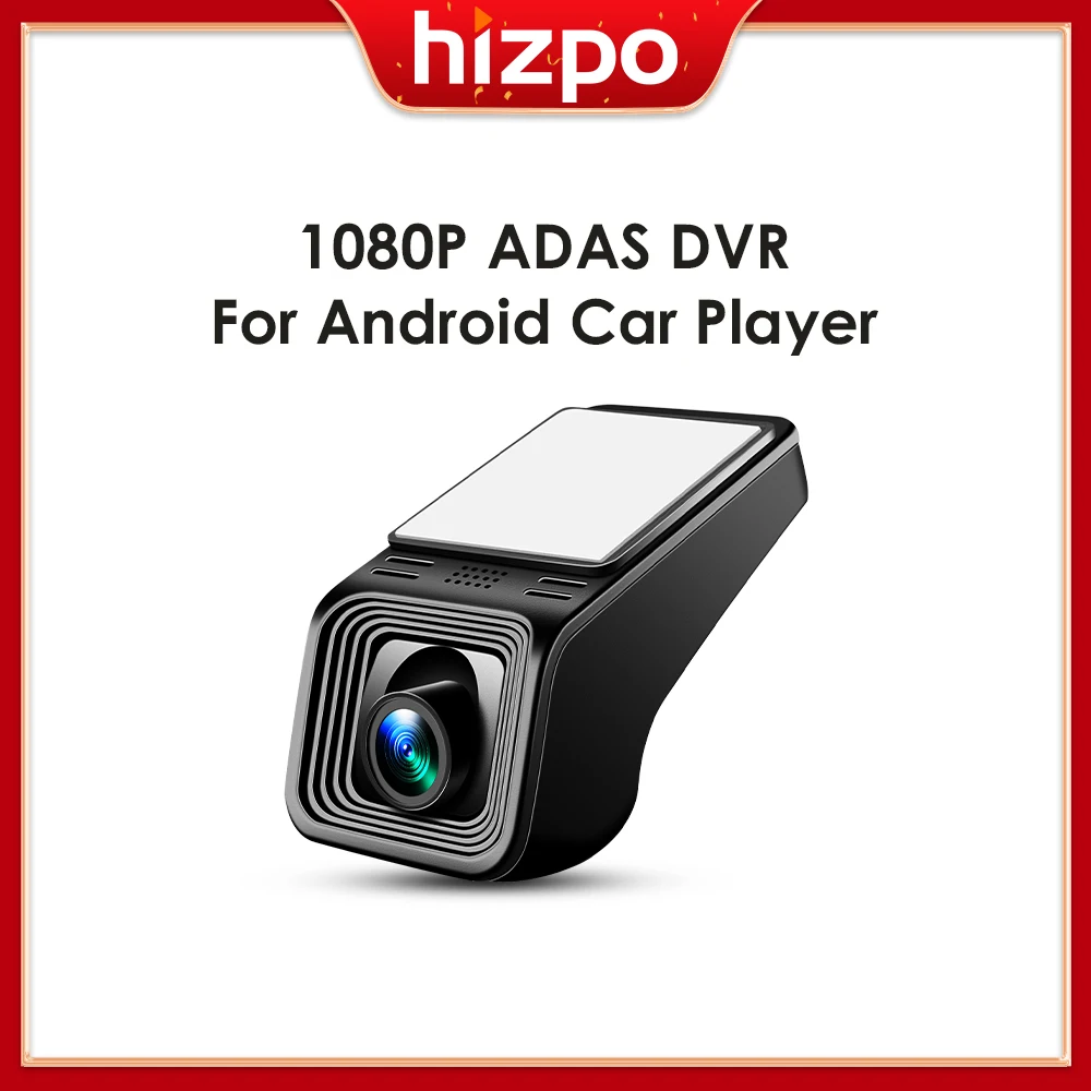 Hizpo Car Dash HD 1080P ADAS USB Front DVR Camera For Android GPS Player Driving Digital Video Recorder Night Version No SD Card