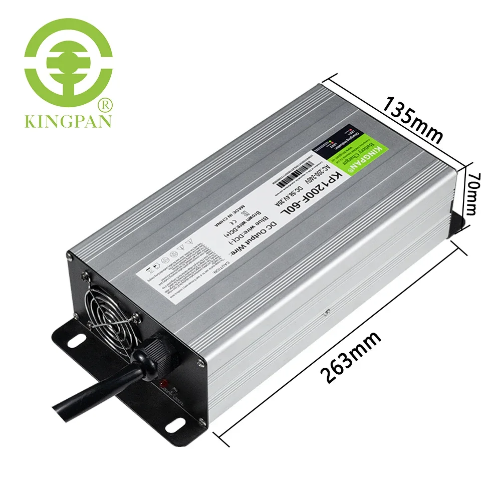 

KP 1200F 1200W 48V 20A 60V 15A 72V 12A Lead Acid Battery Charger 36 Volt Golf Club Car Forklift EZGO TXT RXV Charger